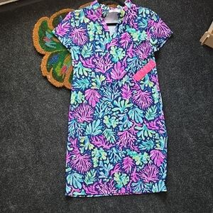 Aryeh Multicolor Tropical Print Dress